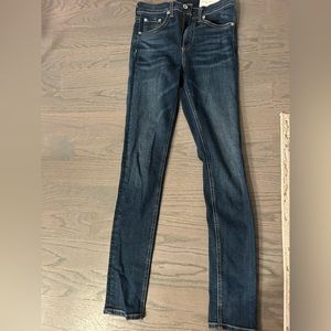 rag and bone high rise skinny jeans size 24